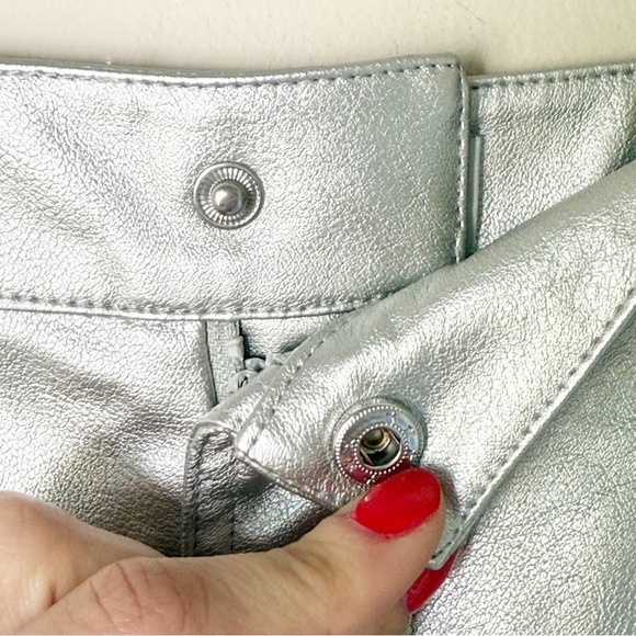 WAYF METALLIC PENCIL SKIRT - M - Picture 8 of 9